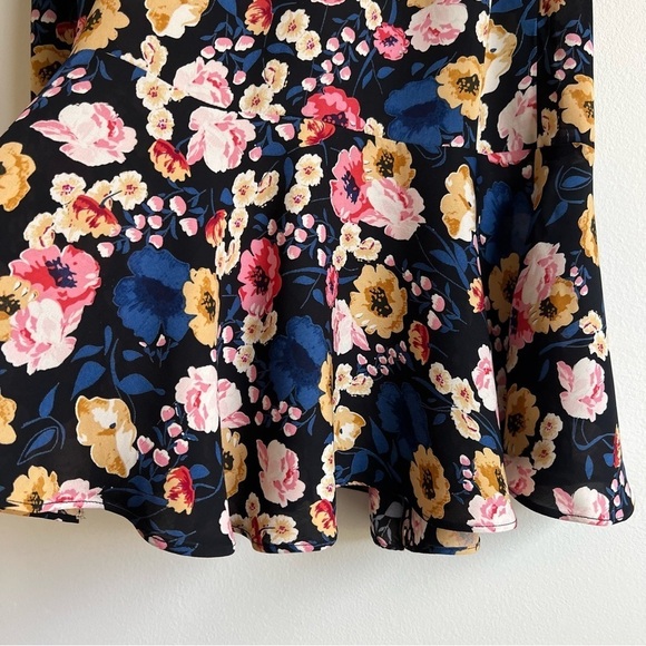 byTiMo Vintage Drape Mini Dress in Flora Black - Picture 8 of 16